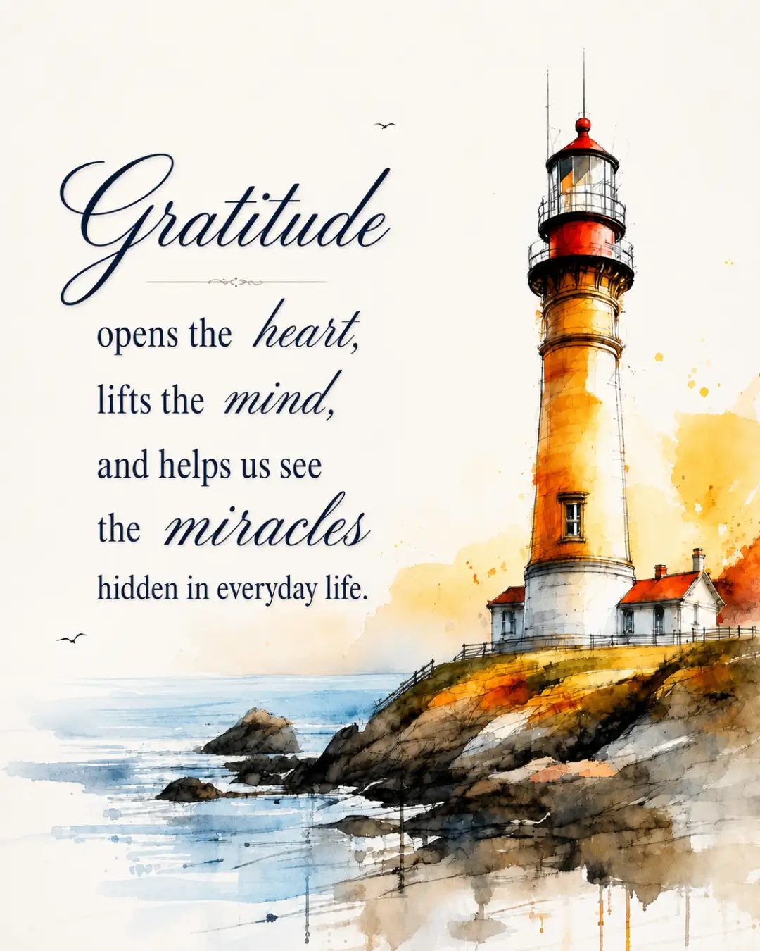 Gratitude Opens the Heart Poster — Preview